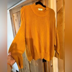 Zenana Outfitters Mustard Crew Neck Sweater